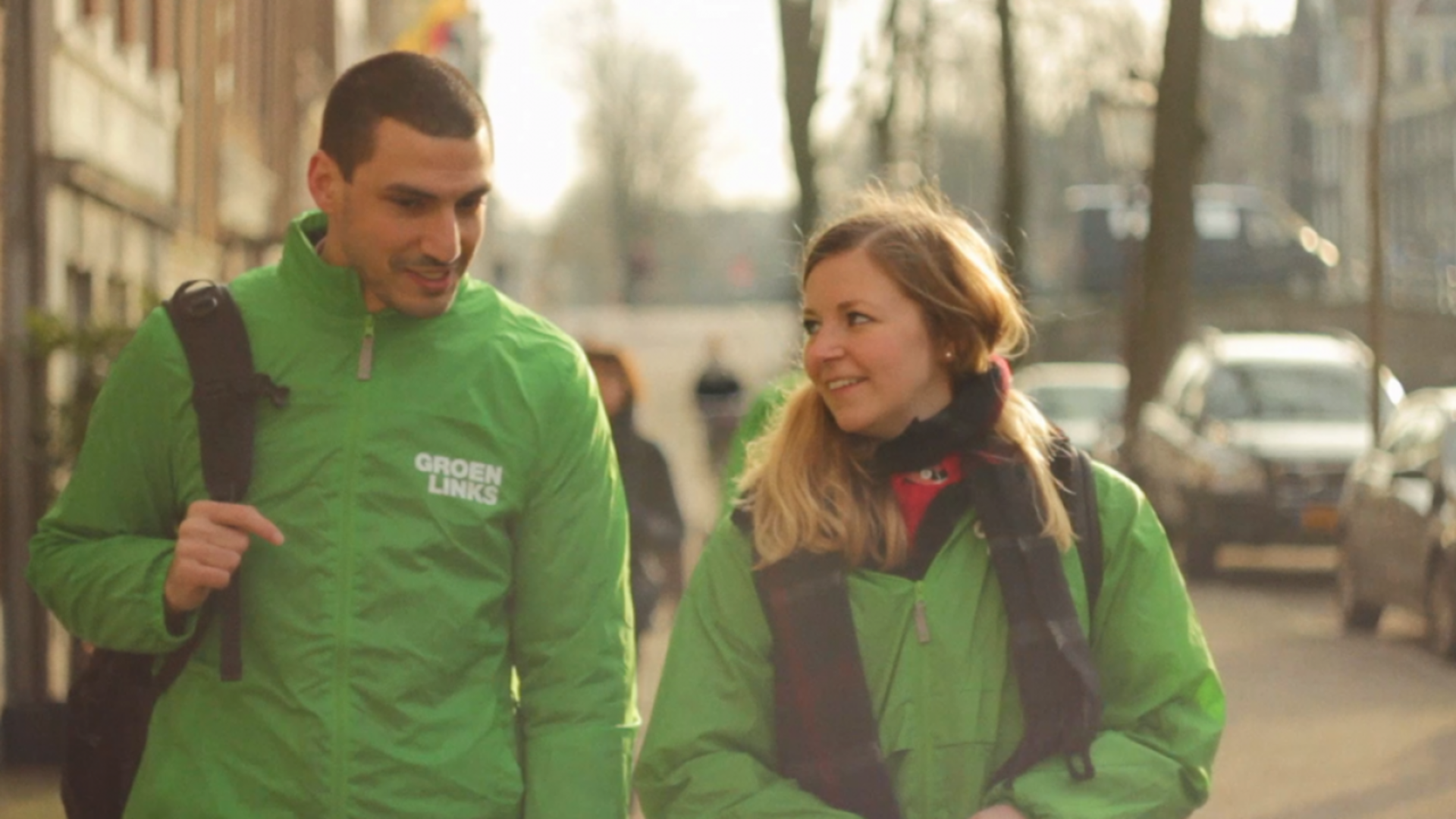 GroenLinks buurtcampaigners in actie